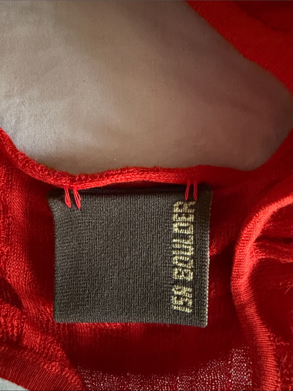 Isa Boulder SSENSE Exclusive Red Calm Sleeveless Mock Neck Top - Picture 4 of 5